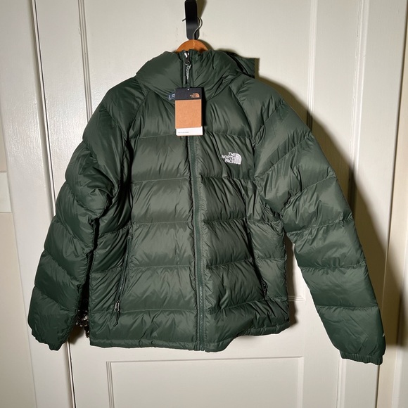 Northface Hydrenalite 600 Pine Needle Green Hooded Puffer Jacket Men’s Large NWT - Picture 1 of 8